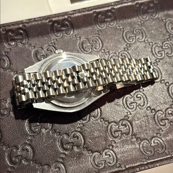 Rolex Silver Oyster Perpetual Watch - Picture 8 of 10